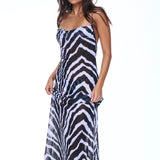 Beach To Bar Dress - Zebra