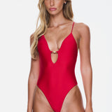 La Sirena One Piece - Cherry Red