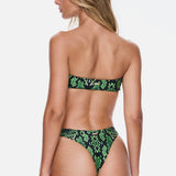 Strapless Cheeky Set - Black Mamba