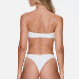 Strapless Cheeky Set - Coco White