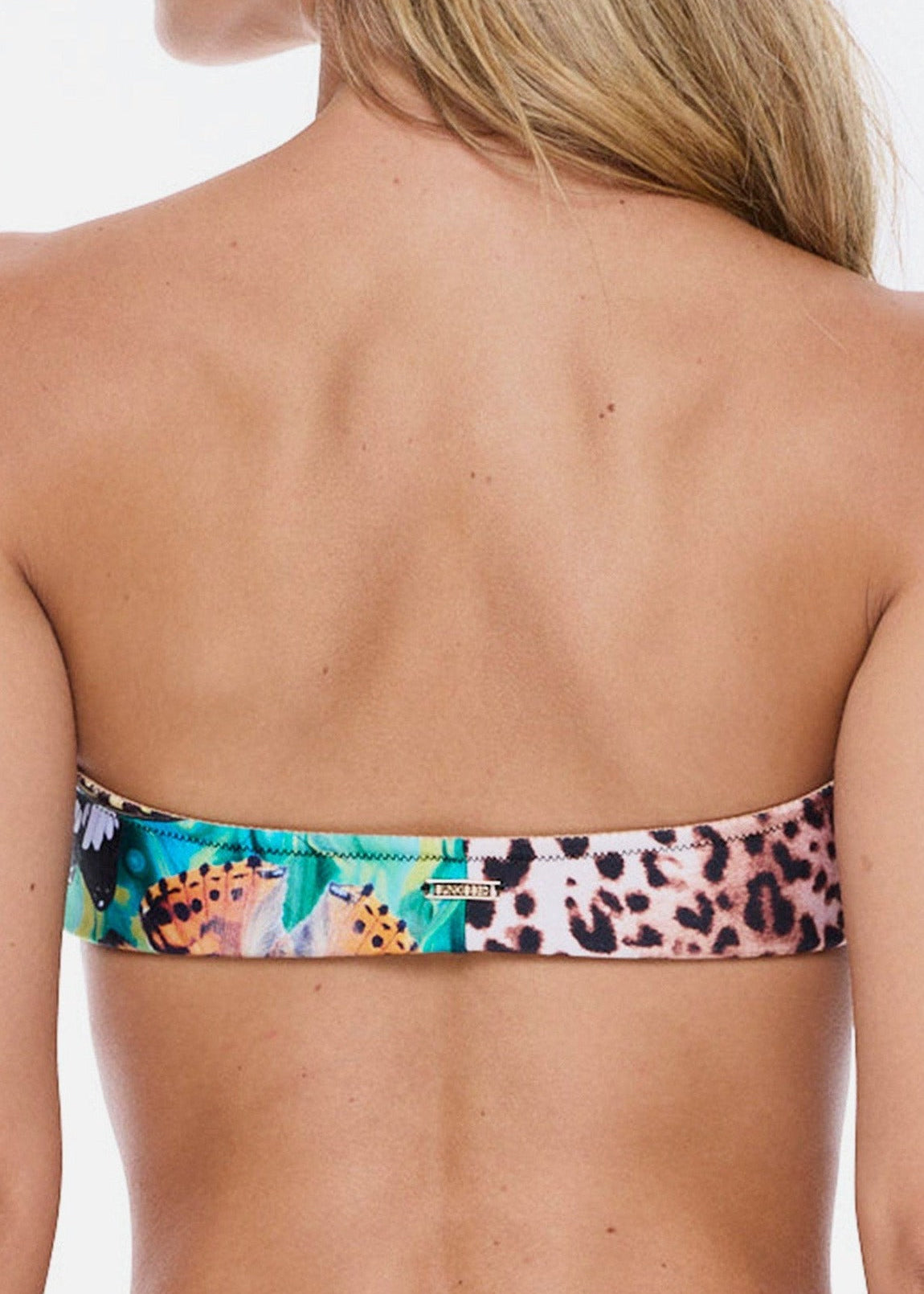 Le Bandeau Strapless Top - Cheetafly, back detail